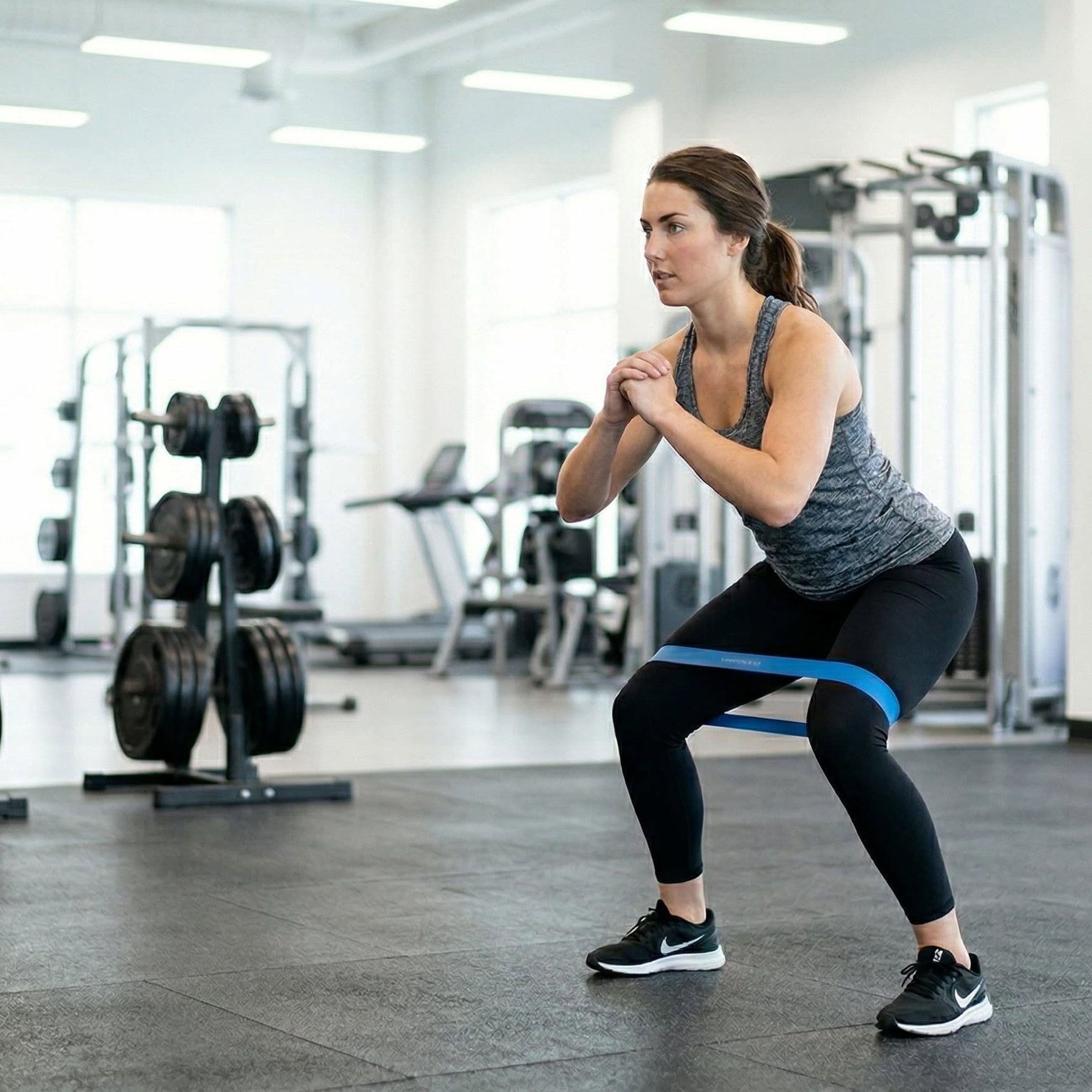Trainer coaching a corrective exercise activation drill at Momentum Fitness NYC